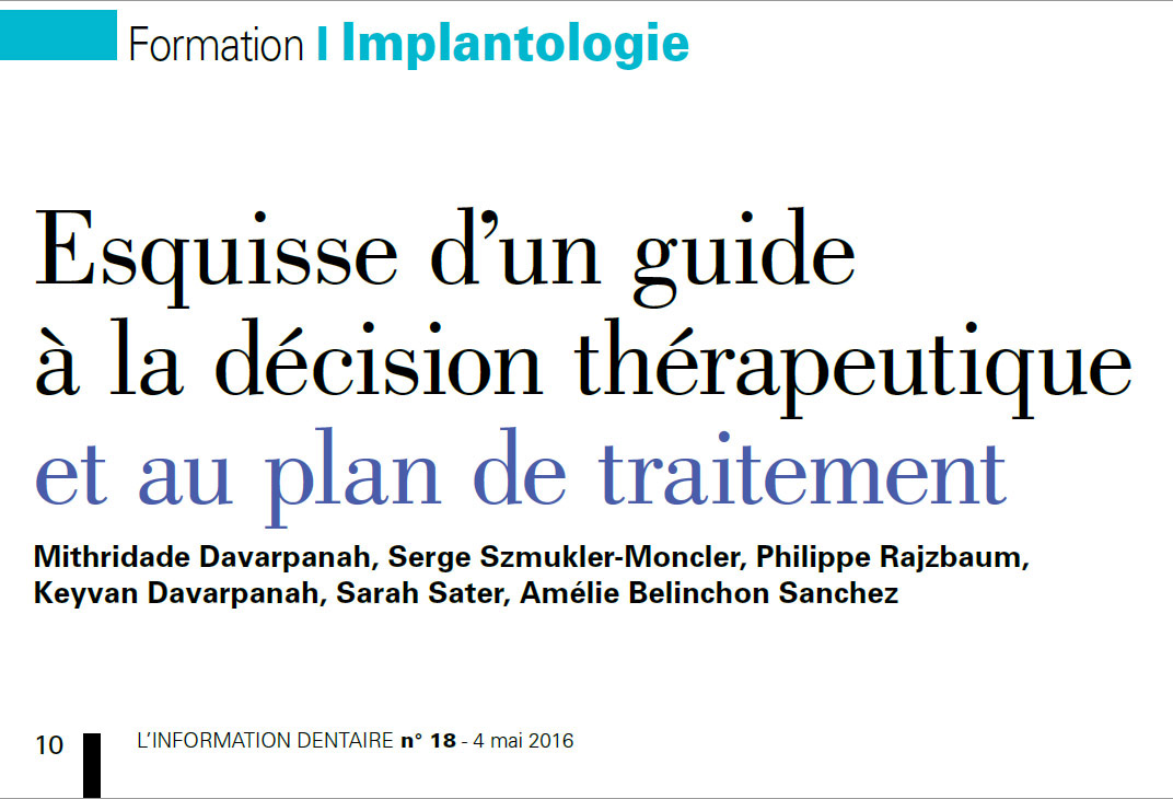 guide décision thérapeutique